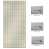 Panou perforat vertical de 500x1000 mm alb cu set de 25 carlige metalice