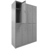 Vestiar metalic cusetat 4x2 cusete  "MAXI", 1175x450x1800 mm