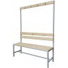 Bancuta cu spatar si cuier, 1200x360x1600 mm