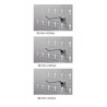 SU1 Set 30 carlige metalice, 35 mm, 50 mm, 80 mm
