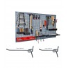 Kit 3 panouri perforate vertical/orizontal 1200x600 pentru scule profesionale cu set de 12 carlige