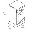 Dulap metalic cabinet medical/stomatologic cu un sertar, usa, fara polita, 500x460x830 mm