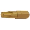 Bit hexagonal 1/4" TiN  UNIOR  profil TX