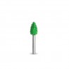 Biax sculptura lemn SABURR - Cap 3/8" forma flacara  aspru