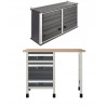 WB 2 Banc de lucru 1130x650x860 mm cu dulap suspendat, Wolfcraft