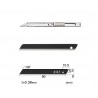 Set Cutter / cutit utilitar INOX mic - NT Cutter - 9mm + 10 lame de schimb