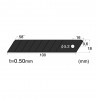 SET 10 LAME CUTTER NEGRE, HEAVY DUTY, DE TIP L - 18MM NT Cutter