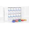 Kit vopsele cant piele 10 culori de 125ml SEMI-DENSE COLOR BOX GIARDINI