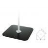 Placa fixa pentru stand cu doua falci cu arc, Unior