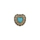 Ornament Turquoise Feather Tandy Leather SUA