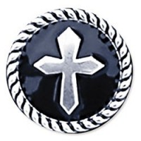 Ornamente model Cruce cu răsină neagră Tandy Leather SUA