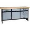 Banc de lucru 1700mm, cu 2 uși și 6 sertare