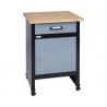 Banc de lucru pe role 600mm, cu 1 ușă și 1 sertar