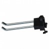 Set 4 cârlige duble 75mm pentru panou perforat