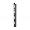 Sina simpla de perete Dolle Single Slot 495mm, neagra, pentru rafturi modulare