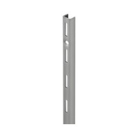 Sina simpla de perete Dolle Single Slot 995mm, argintie, pentru rafturi modulare