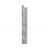 Sina dubla de perete Dolle Double Slot 995mm, argintie, pentru rafturi modulare