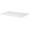 Set polita plasa metalica Dolle Gridboards 800x406x10 mm, alba, pentru rafturi modulare