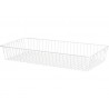 Cos plasa metalica Dolle Gridbasket 800x350x120 mm, alb, pentru rafturi modulare