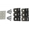 Set accesorii Dolle Monofix de fixat polite de sticla/lemn, prindere pe suporti