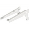 Set suporti raft pe sina Dolle Angle Brackets 180mm, alb, 2 piese