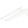 Set suporti raft pe sina Dolle Angle Brackets 280mm, alb, 2 piese