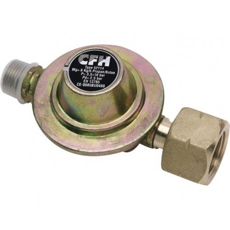 Regulator presiune butelie gaz 2,5 bari filet 3/8", pentru propan & butan