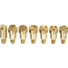 Set varfuri tip stampila pentru aparatul de pirogravura CFH, 7 piese