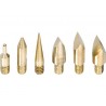 Set varfuri de scriere & desen pentru aparatul de pirogravura, 6 piese
