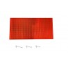 Panou perforat orizontal de 1000x500mm rosu cu set de 25 carlige metalice