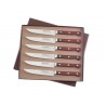 Cutie cu 6 cutite pentru friptura, lungime 13cm, Sabatier Auvergne.