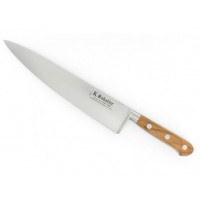 Cutit de gatit, lungime 25cm, otel carbon, maner din lemn de maslin, Sabatier Au Carbone-Olive.