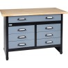 Banc de lucru Küpper 1200mm, cu 7 sertare