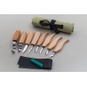 S08 Set de 8 cutite pentru sculptura/cioplit in lemn BeaverCraft