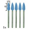 28288 Set varfuri slefuire flexibile din silicon, Proxxon