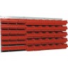 Suport casete de organizare1200x600 mm, incl. 48 casete rosii