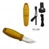 Kit cutit de gat cu amnar, Mora Eldris, galben pt DIY/camping/hobby