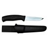 Cuţit Mora Companion, Heavy Duty BLACK cu lama groasă din INOX, DIY/Hobby/camping