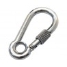 Carabiniera cu piulita de siguranta Nautic Pro 80mm, inox A4
