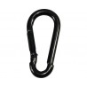 Carabinieră simplă Pösamo 100x10 mm, oțel zincat negru