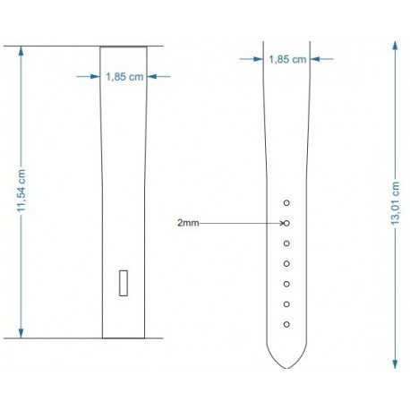 Sabloane taiere pt curele de ceas din piele 18, 20, 22, 24mm latime