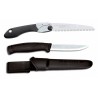 CBS131 Set Cuţit Mora Companion, Negru Si Fierastrau pliabil bushcraft/camping Silky Pocketboy 170mm cu 10dinti/30mm