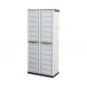 Dulap utilitar plastic 2 usi, Spazio 700x390x1650 mm, cu 3 polite si spatiu pentru unelte inalte
