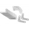 Colțare metalice perforate 70x70x28 mm, pachet 20 bucăți
