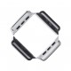 Catarama conectoare pentru Smartwatch, culoare silver cu bucla, Tandy Leather SUA