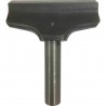 Suport pentru dalta strunjire lemn 150 mm, 1 inch diametru, Zebrano