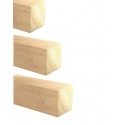 Set 4 blocuri din lemn de tei pentru cioplit 47 x 47 mm