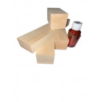 Set 5 blocuri din lemn de tei pentru cioplit + 50 ml ulei in