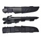 Cutit Morakniv Bushcraft Black cu teaca Tactical Black sistem Molle