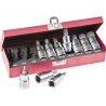 Trusă chei hexagonale WGB 1/2", 10 piese, crom-vanadiu